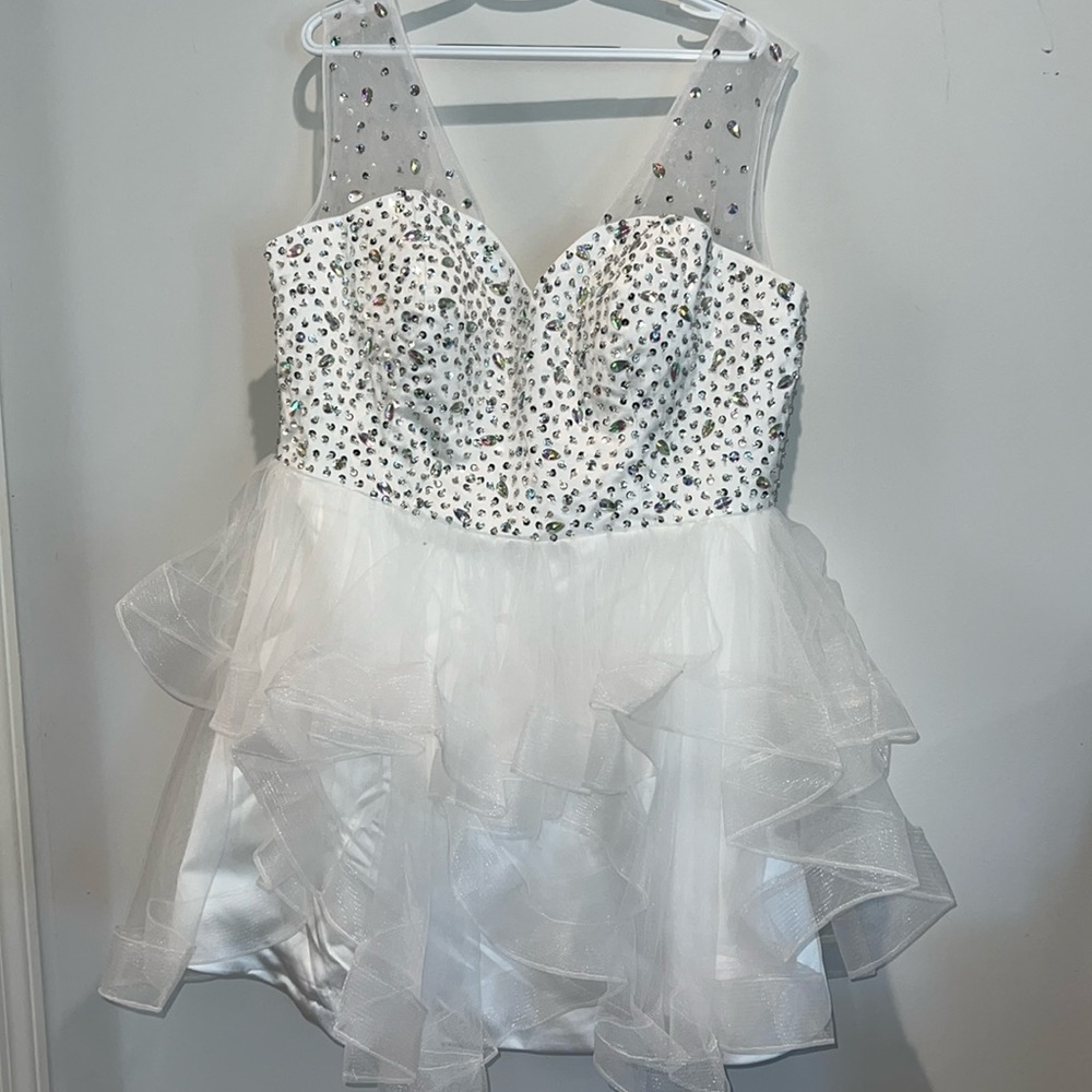 White tulle dress